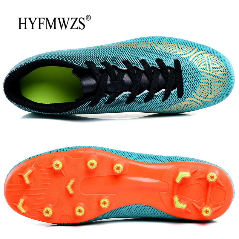 HYFMWZS Krasovki оригинальная футбольная обувь для мужчин Crampon футбол сверхтонкие длинные шипы футбольные бутсы дышащие детские бутсы