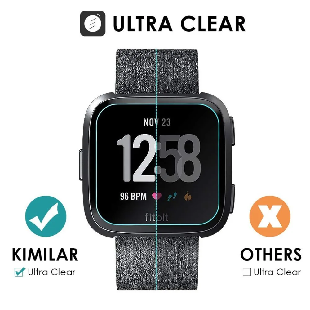 SOONHUA HD защитная пленка из закаленного стекла для Fitbit Versa фитнес-трекер Смарт-браслет часы против царапин защитный экран