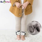 Детские зимние леггинсы с флисовой подкладкой, теплые штаны для маленьких девочек, вязаные леггинсы для маленьких девочек, штаны для маленьких мальчиков