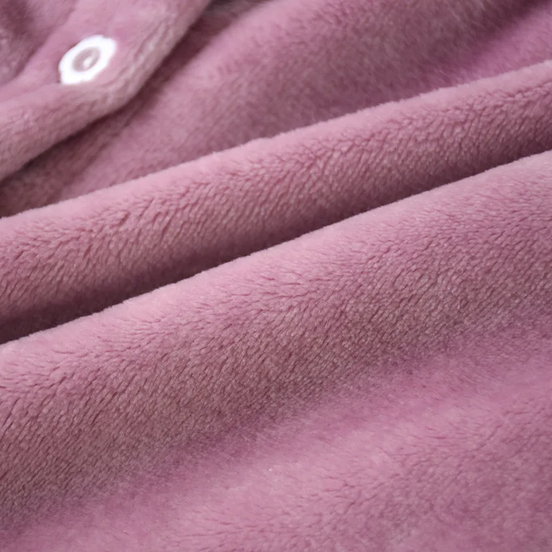 Autumn winter New Sleeping Suit Sleep Wear Women Nighty Thicken Warm Sleep Top Sleepwear Flannel Sleeping Clothes Fdfklak