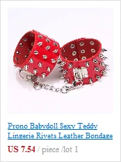 Prono Babydoll сексуальное нижнее белье Тедди кожаные удерживающие манжеты для бондажа ролевые Инструменты секс-игрушки для пар взрослые Наручники Нижнее белье