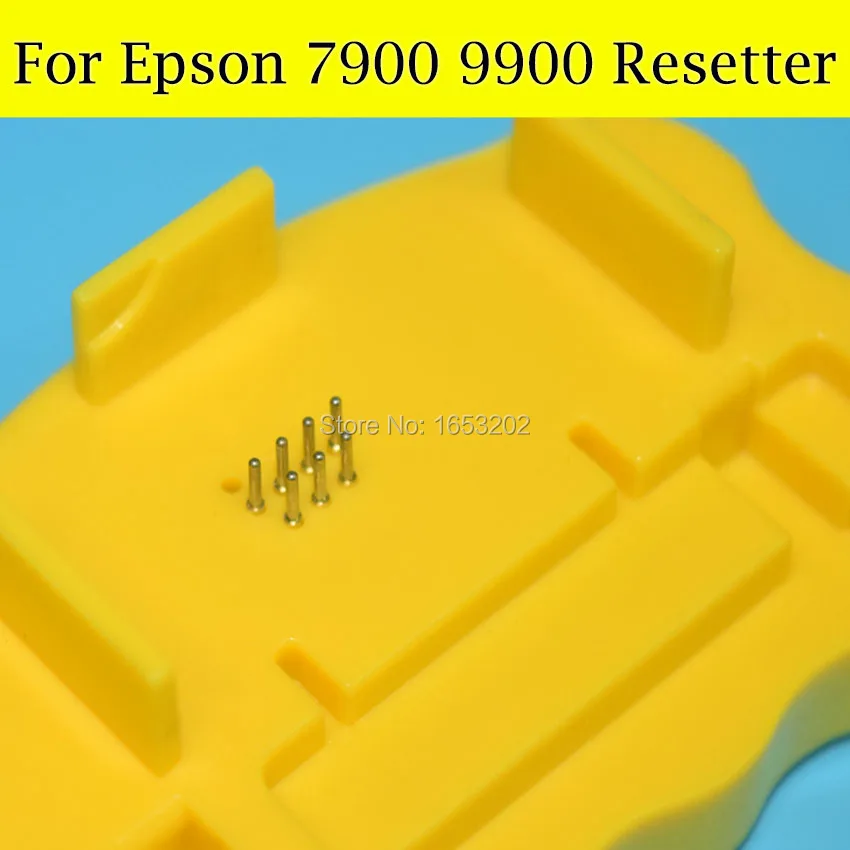 1 шт. сброс чипа для Epson 7900 9900 оригинальный и Заправляемый картридж чернил T636 T596 T636A