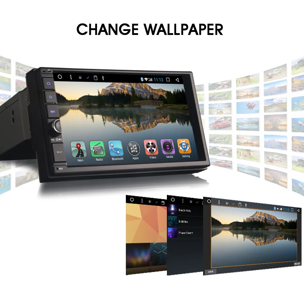 Android 7.1 двойной 2 дин GPS навигации Bluetooth USB SD плеер Sat Nav dab + 3G Wi Fi DVR|navigator bluetooth|sat navcar gps