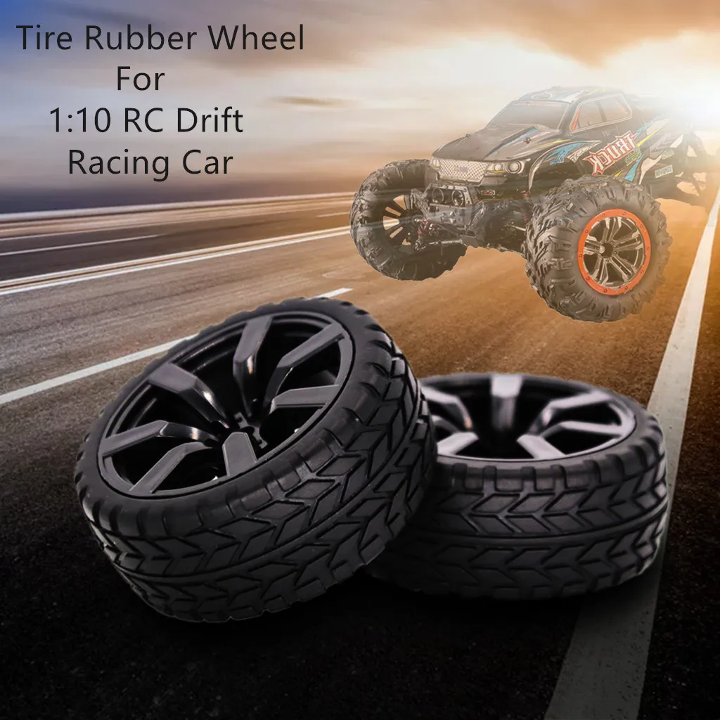 Детали модели 2 шт. автомобильные шины резиновые 63 мм для 1:10 RC Drift Road Racing Truck Rally Tire (7