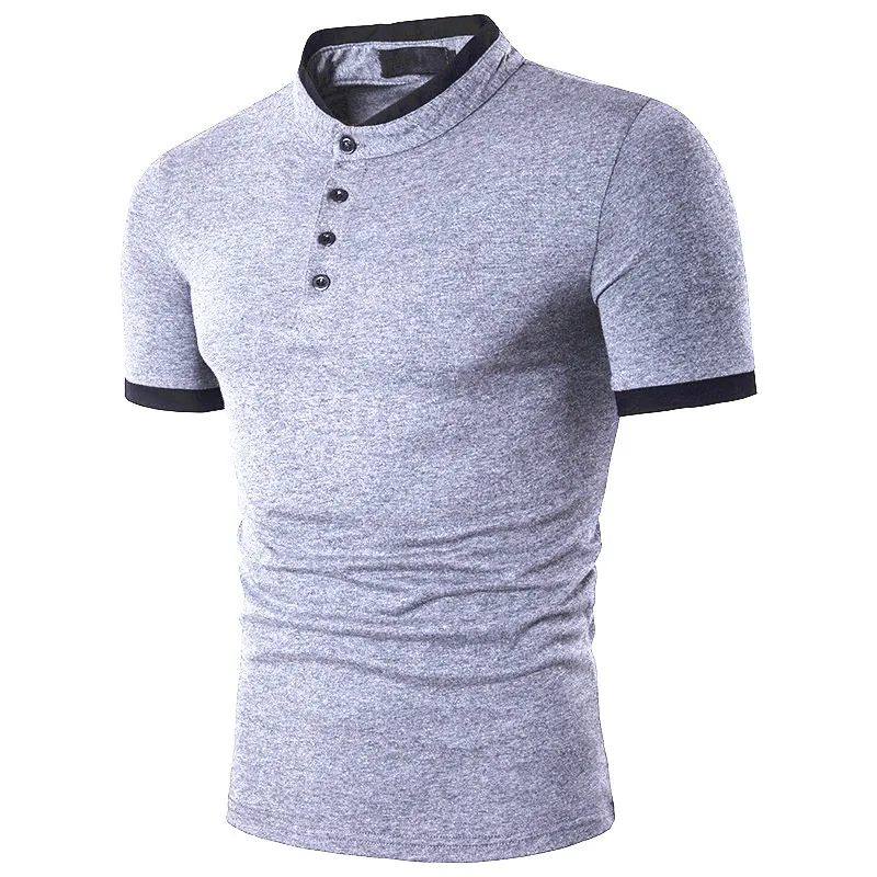 ZOGAA 9 color polo shirt Business Casual Polyester Short men fashion Solid Slim mens brands plus size S-3L | Мужская одежда