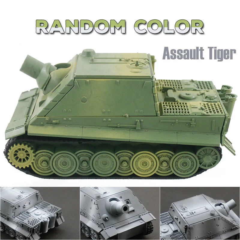 Assault Tiger 4D модель танка, строительные наборы, военная сборка, Обучающие игрушки, украшение, материал высокой плотности, пантера, тигр, турмтигр, штурм - Цвет: Assault Tiger