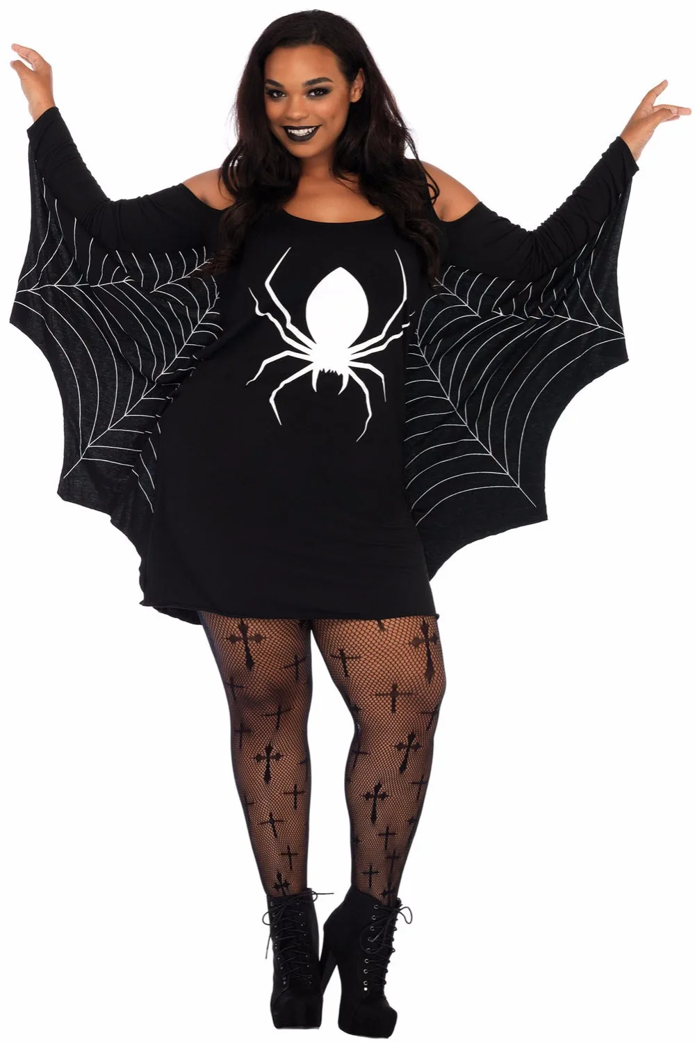 Zmvkgsoa Сексуальный Плюс Размер XXXL костюмы на Хэллоуин для женщин Spiderweb большой