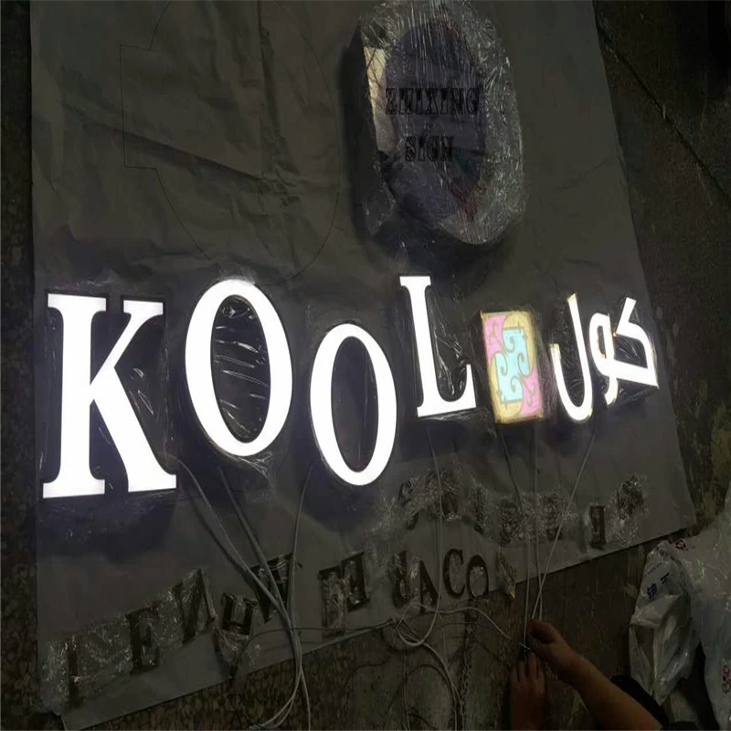 

Factory Outlet Custom Outdoor advertising wall decor letters with LED lighting