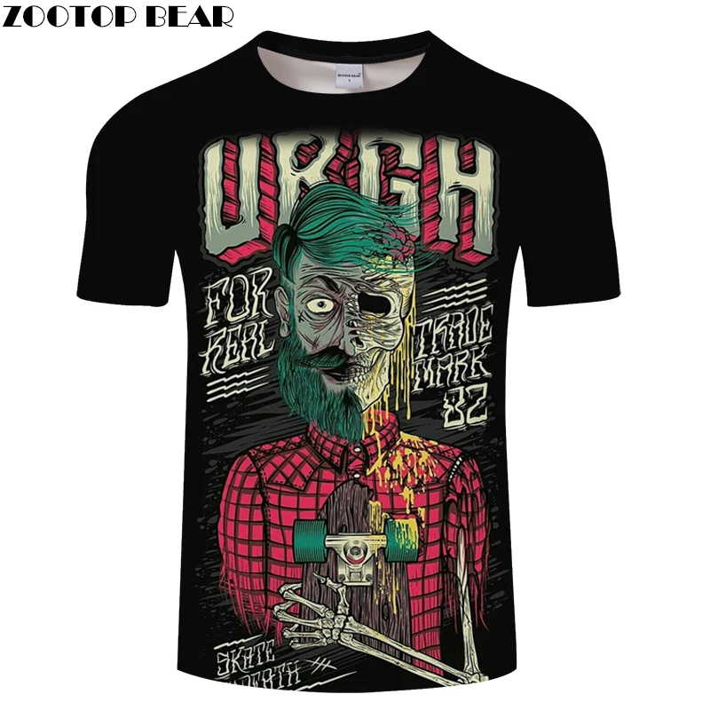 Футболка мужская с 3D-принтом Повседневная Свободная рубашка в стиле хип-хоп