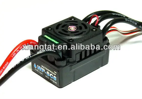 

Водонепроницаемый Бесщеточный Регулятор Скорости HOBBYWING EZRUN WP SC8 А