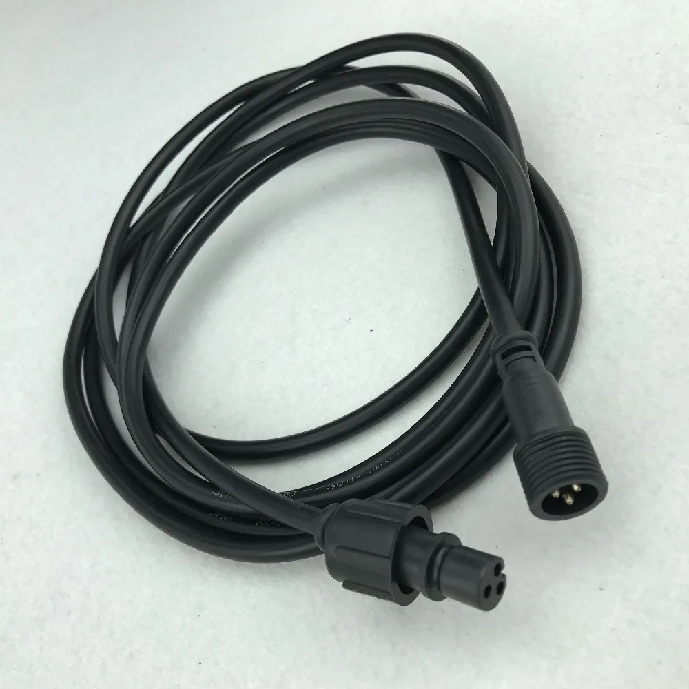 Xplug type BLACK 6 м (20 футов) 3 ядра водонепроницаемый Удлинительный кабель один конец с