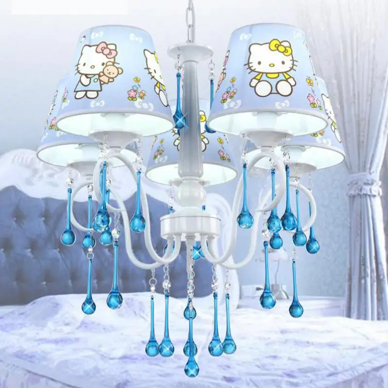 Рисунок Hello Kitty синий хрустальные люстры для детской комнаты детский сад