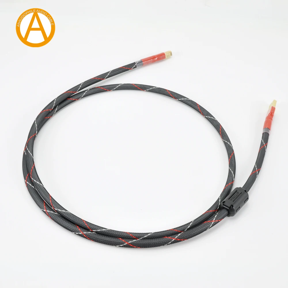 USB кабель UC09 HiFi 4N OFC типа A на B для передачи данных и аудио нейтральное звучание DAC