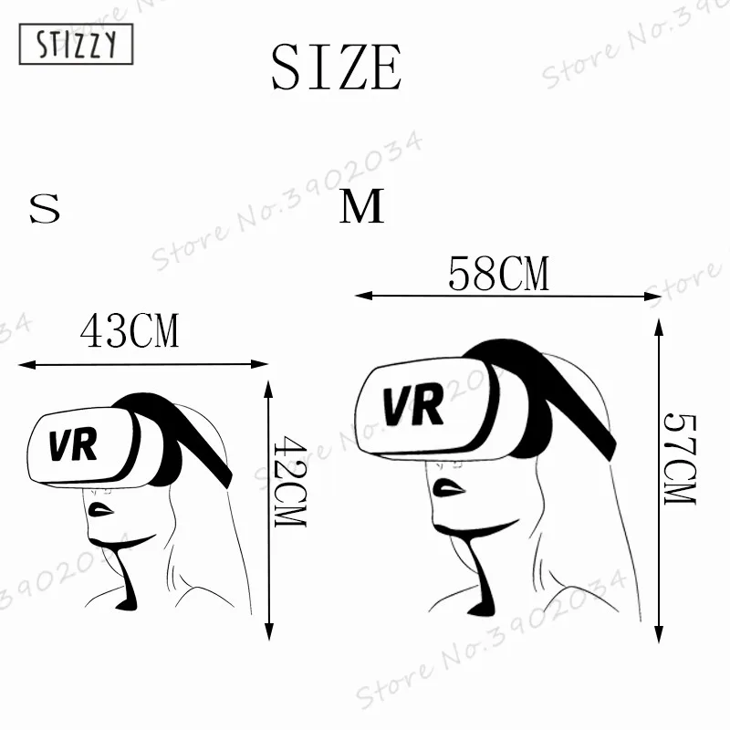 Настенная Наклейка stizzy VR гарнитура виниловые настенные наклейки художественная