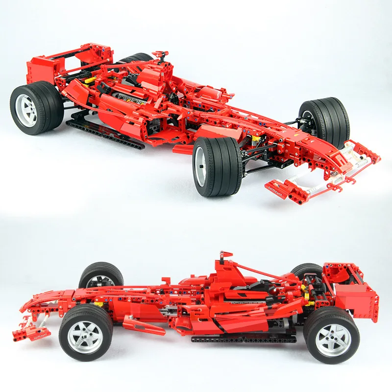 1242 шт. Technic серия красный F1 формула гоночный автомобиль 1:8 Модель Набор