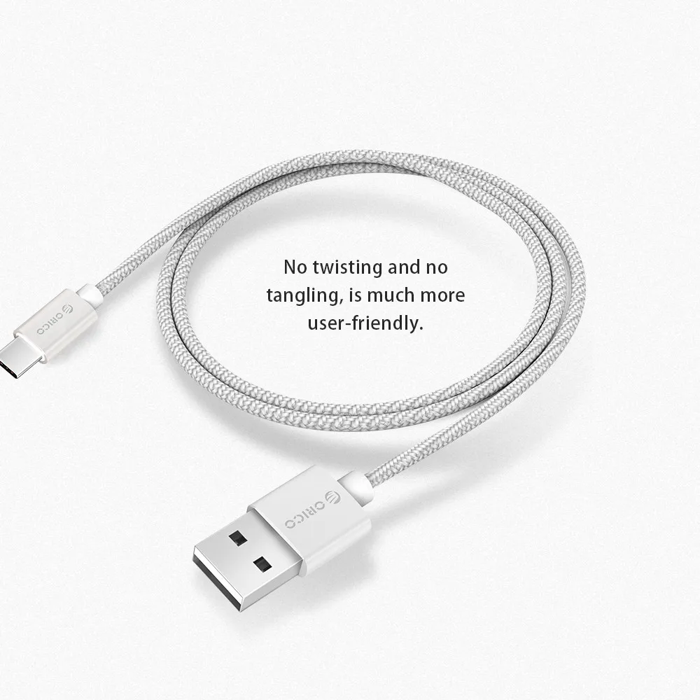ORICO USB-A-Micro USB кабель 2.4A Быстрая зарядка USB кабель для передачи данных для Xiaomi huawei SamSung LG Letv Android usb кабели для зарядки 1 м