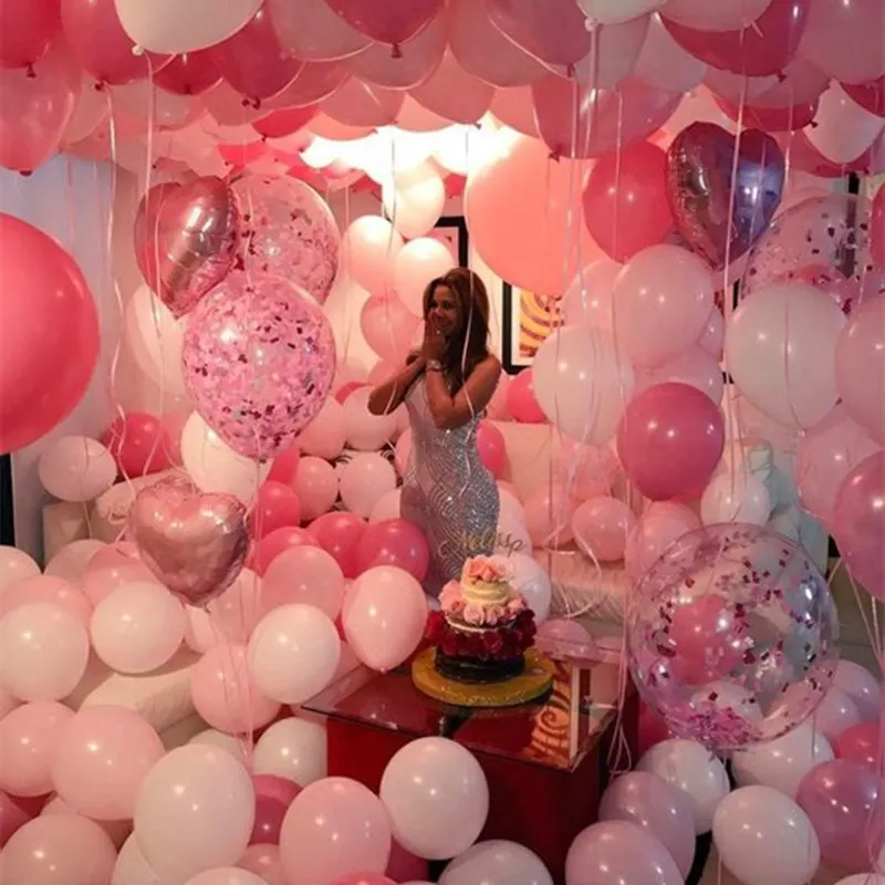 20 шт./лот 10 дюймов 2 г Золотой Серебряный Розовый латексный Воздушный гелиевый