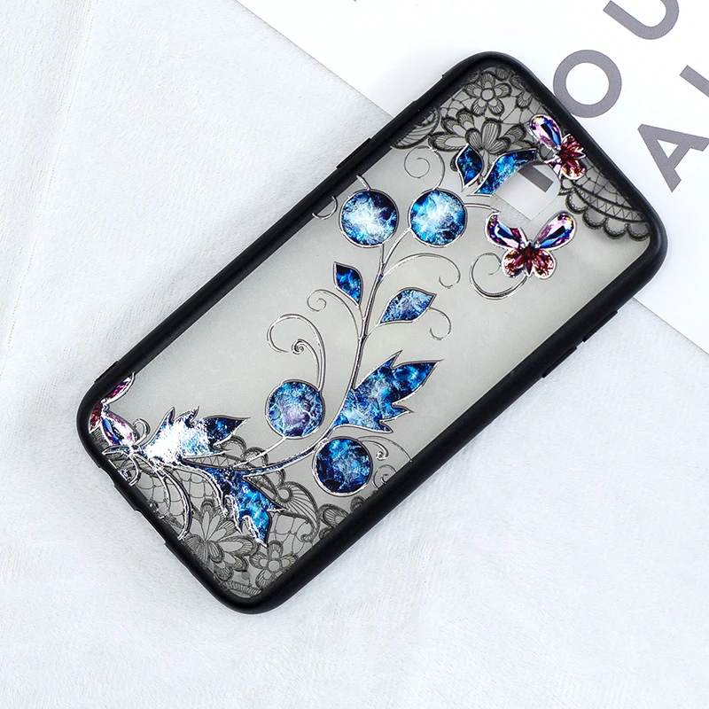 3D цветок цветочный кружево чехол на галакси гэлакси самсунг Samsung galaxy j3 2017 чехлы