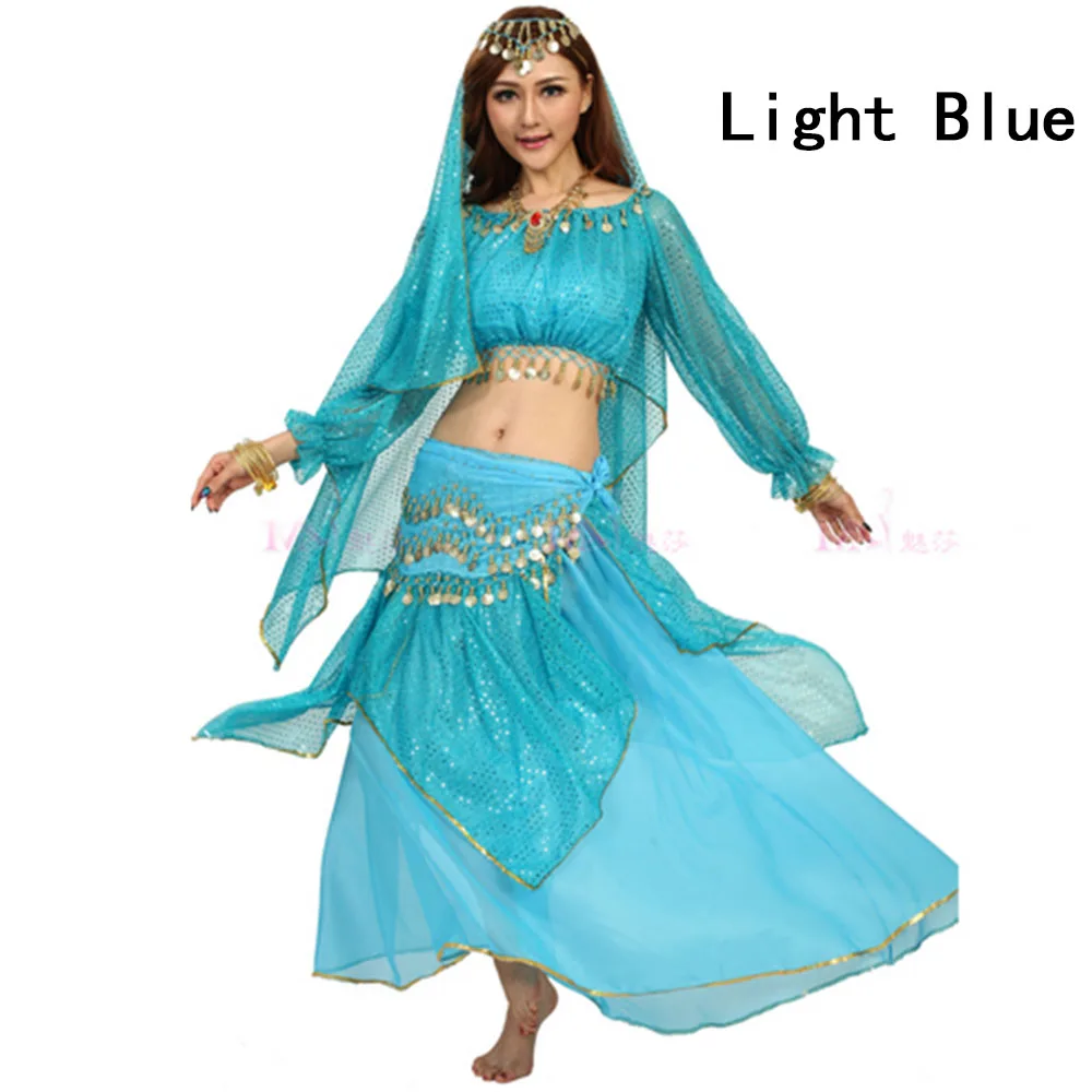 Танец живота костюм сексуальная блесток вершины танец платье упражнения