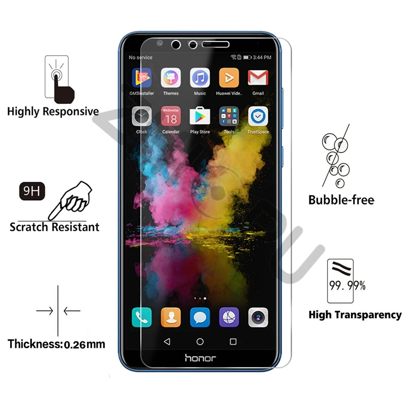3 шт./лот закаленное Стекло для huawei Honor 7 х 5 93 дюйма Экран протектор Защитная пленка