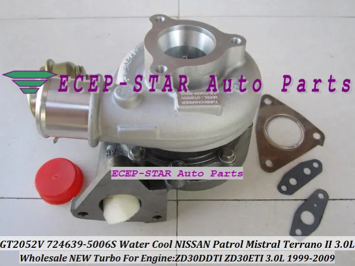 Турбо с водяным охлаждением GT2052V 724639-5006S 705954-0013 724639 для NISSAN патруль Mistral TERRANO