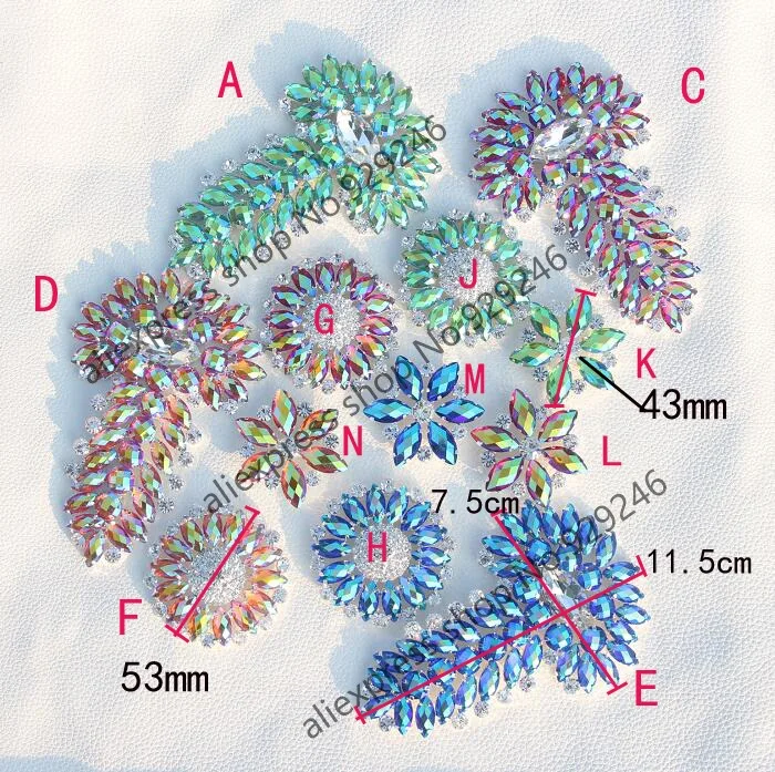 1 шт. Великолепные блестящие красного и синего цвета с открытыми пальцами Цвета
