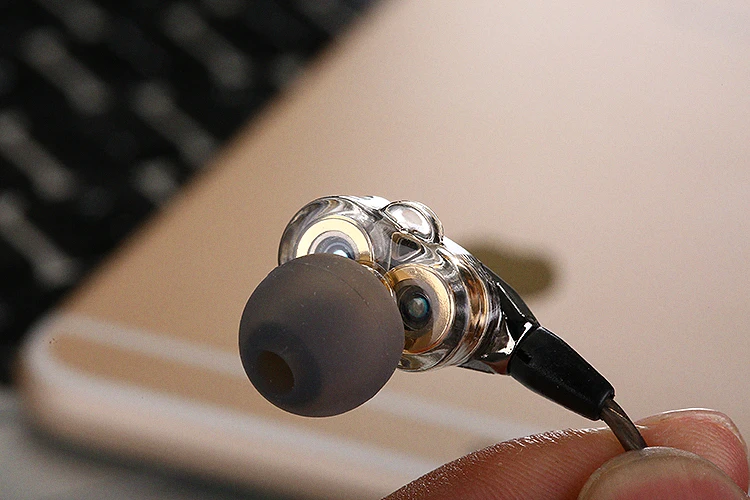 Новые оригинальные VJJB V1 V1S hifi наушники-вкладыши супер бас наушники высокого качества двойной круг сабвуфер монитор гарнитура с микрофоном