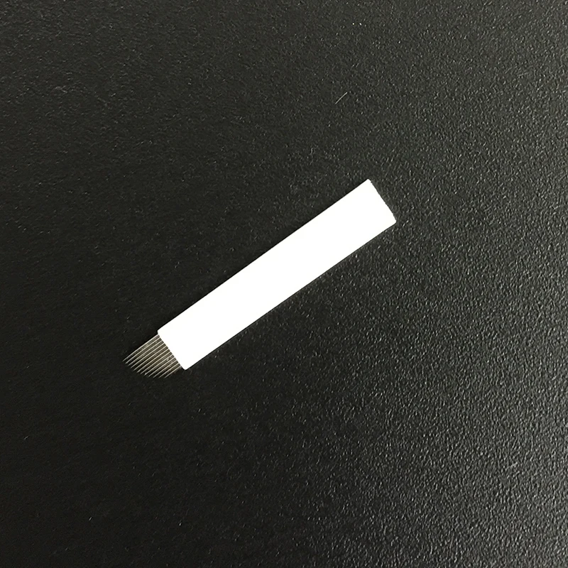 200 шт./лот 0 25 мм микроблейдинг иглы 14 Pin Lamina Tebori Flex Microblading зубец Плоские