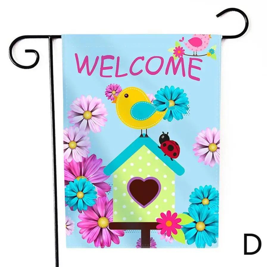Hellow весенний Садовый флаг для дома и улицы Декор буквы цветы JUNE29 | Дом сад