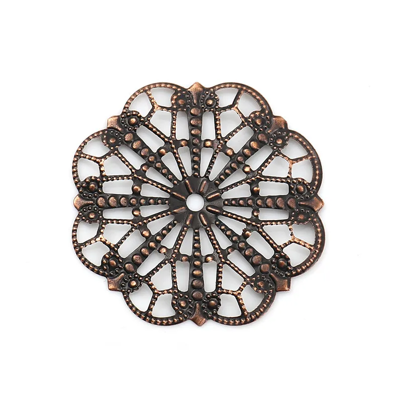 DoreenBeads сплав на железной основе Филигранное тиснение украшения цветок античный