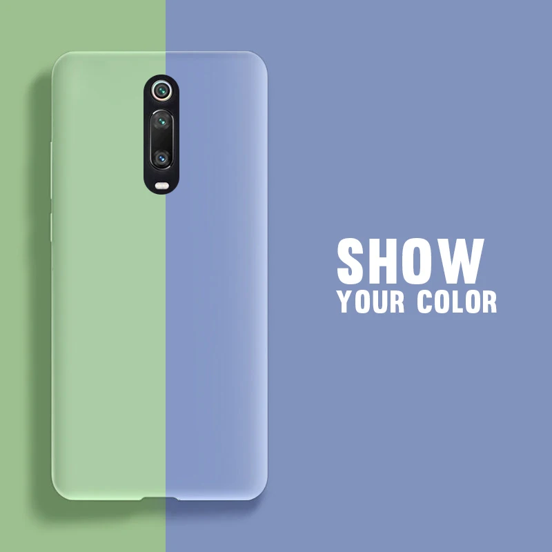 KJOEW Silicone Soft Phone Case Coque For Xiaomi 9 SE 8 Lite Mi 6 6X MI MIX 2S Candy Color Redmi GO Note 7 Pro Cover |