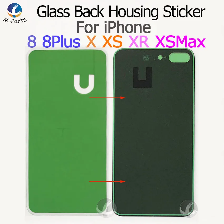 1~ 5 шт Наклейка двусторонняя для iphone 8 Plus X XS XR XSM Max XSMax 8G задняя крышка Корпус Крышка батарейного отсека