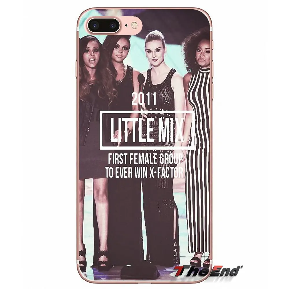 Силиконовый чехол для iPhone X 4 4S 5 5S 5C SE 6 6S 7 8 Plus Samsung Galaxy J1 J3 J5 J7 A3 A5 2016 2017 Little Mix UK girls
