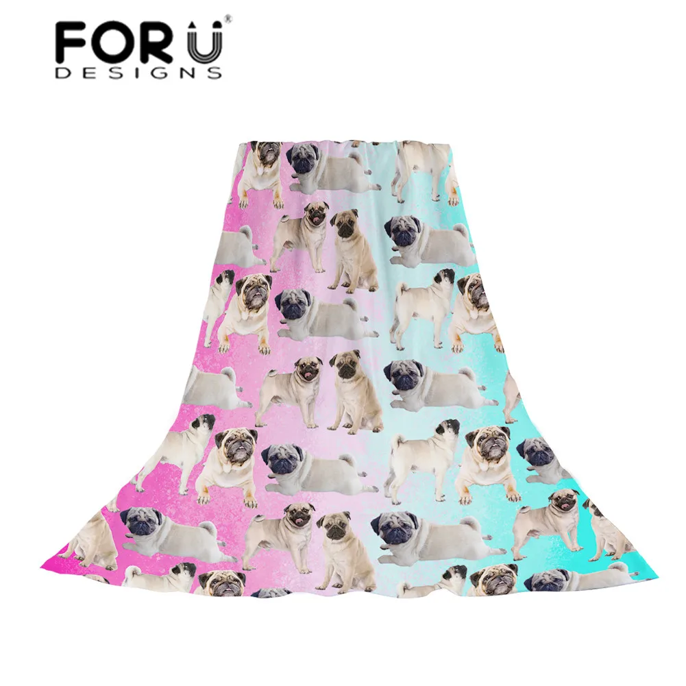 FORUDESIGNS/женские шарфы Дамский 3D мопс Рисунок собаки слизистый шарф Женский