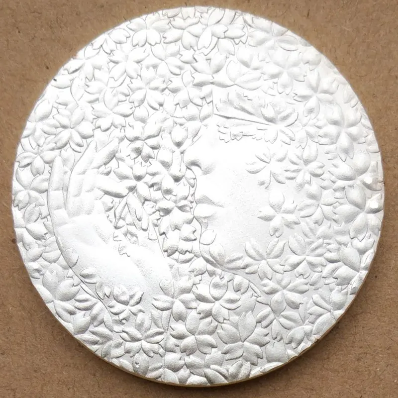 Японская монета с вишневым цветком памятные японские серебряные монеты стальные