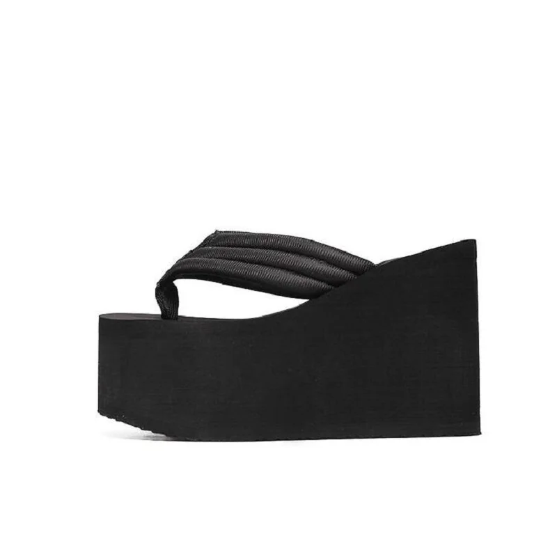 Женские летние шлепанцы на танкетке повседневные водонепроницаемые