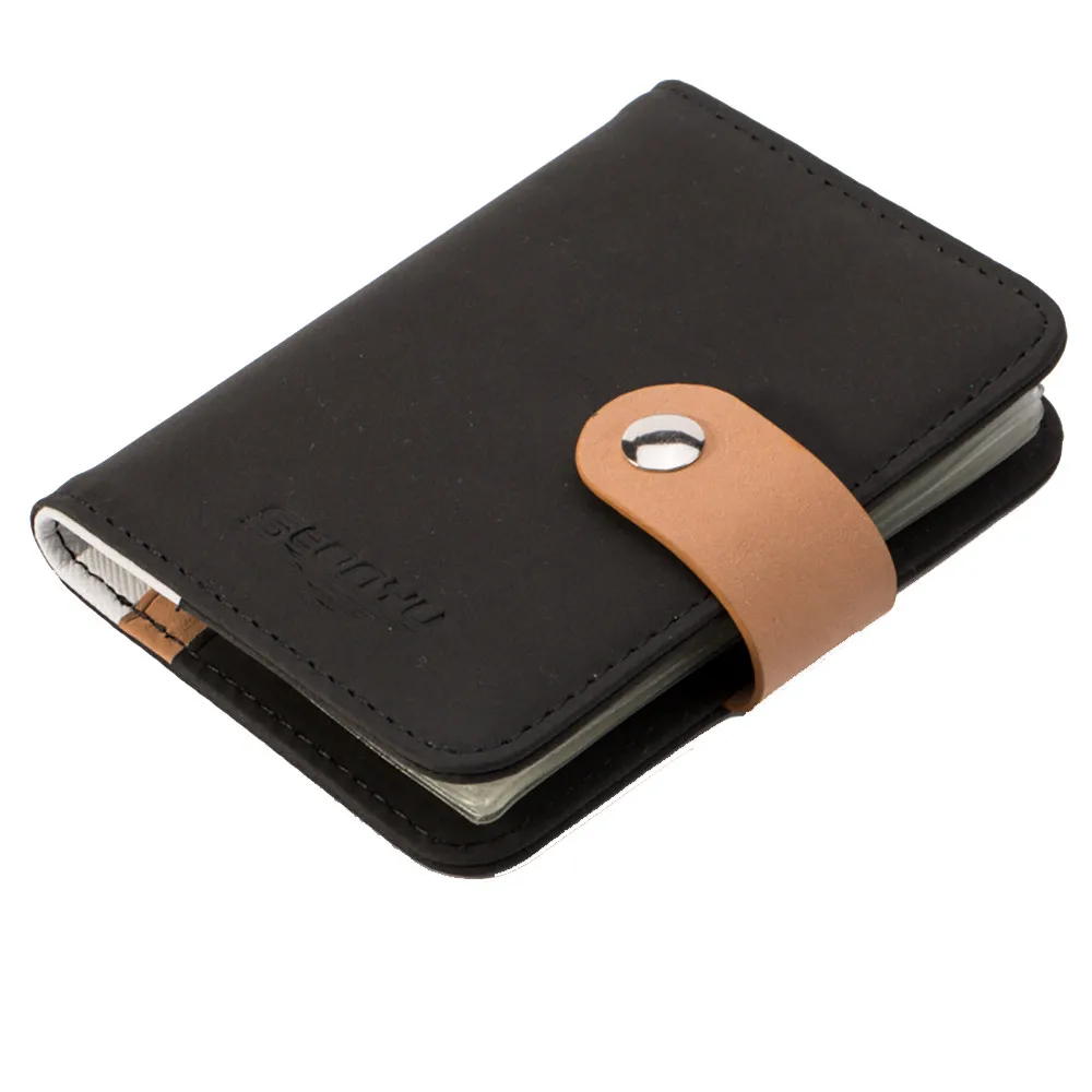 Металлический мини кошелек на клипсе для денег брендовый Модный черный