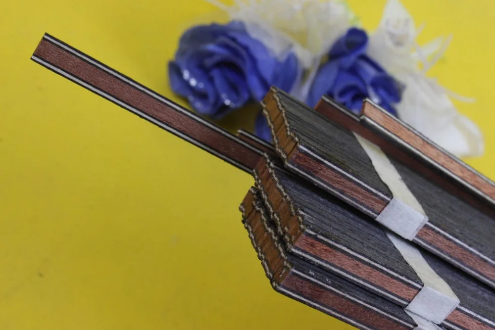 25 полосок гитары Luthier Purfling связывающий инкрустация Marquetry 640x6x1 2 мм #174S|Детали и