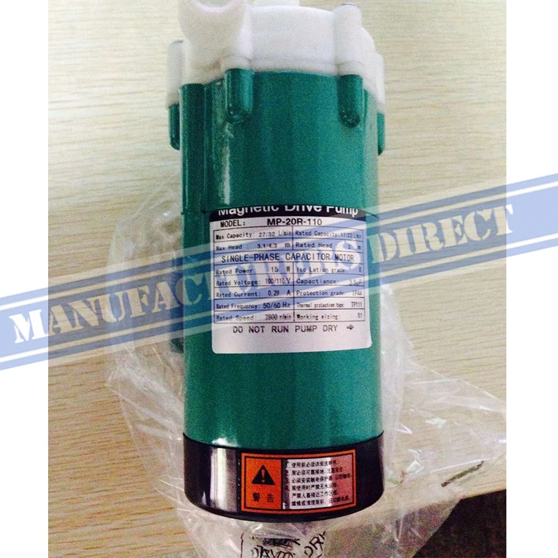Наружная резьба NPT 1/2 дюйма 15 Вт MP-20R 110V60hz дешевый китайский насос с магнитным