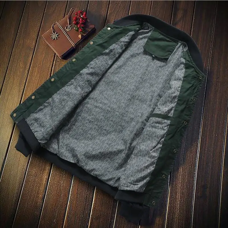 New Men's Jackets Autumn Military Men's Coats Fashion Slim Casual Jackets Male Outerwear Baseball Uniform Large Size 5XL