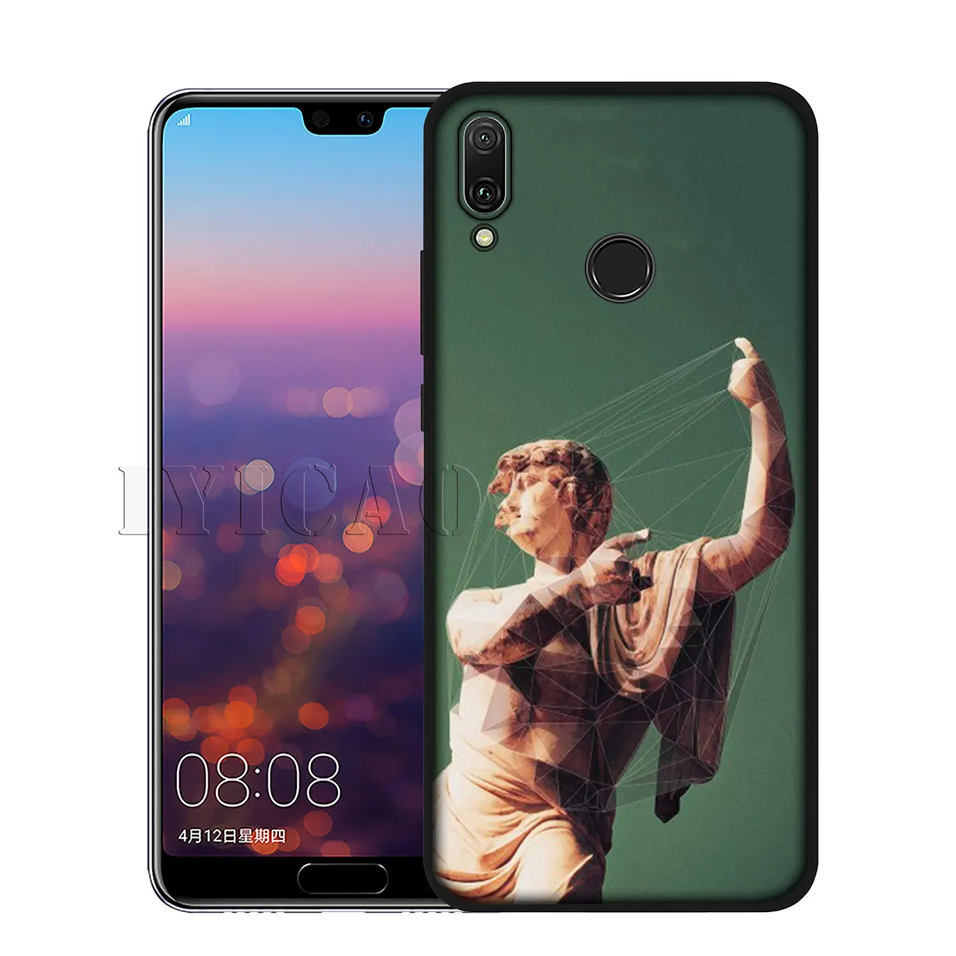 7 Iyicao искусства Винтаж Дэвид статуя иллюстрации мягкий чехол для huawei Y7 Y6 Prime Y9 Honor 8C 8X8 9 10 Lite 6A 7C 7X 7A Pro - Цвет: 7