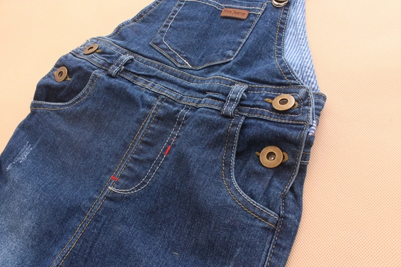 2018 Новое поступление джинсовые комбинезоны для мальчиков и девочек детские