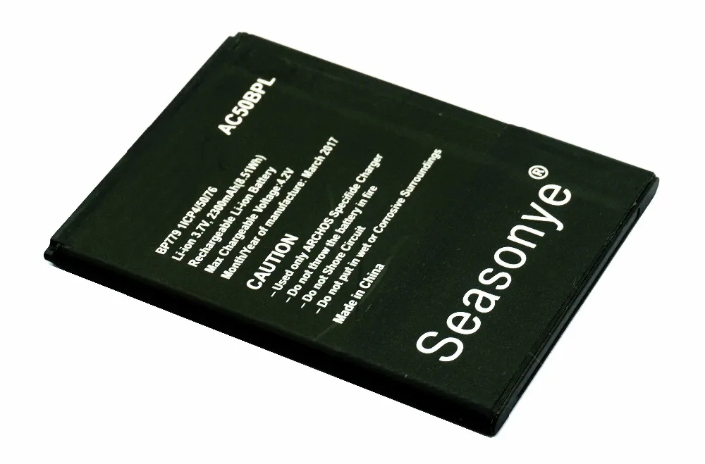 Seasonye 2300mAh / 8.51Wh AC50BPL BP779 телефонный Сменный аккумулятор для Archos 50b Platinum Battery
