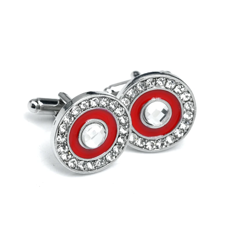 Новые брендовые высококачественные мужские Роскошные хрустальные запонки