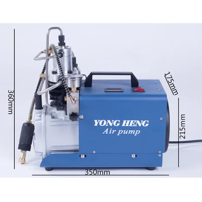 Günstig 110 V 220 V 300BAR 30MPA 4500PSI Hochdruck Luftpumpe Wasser Kühlung Elektrische Luft Kompressor Für Luftgewehr Scuba Gewehr PCP Inflator