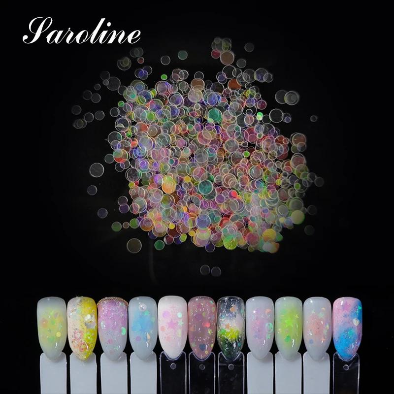 Saroline Art пудра для ногтей пыль маникюрный аксессуар блестки Блестки дизайна