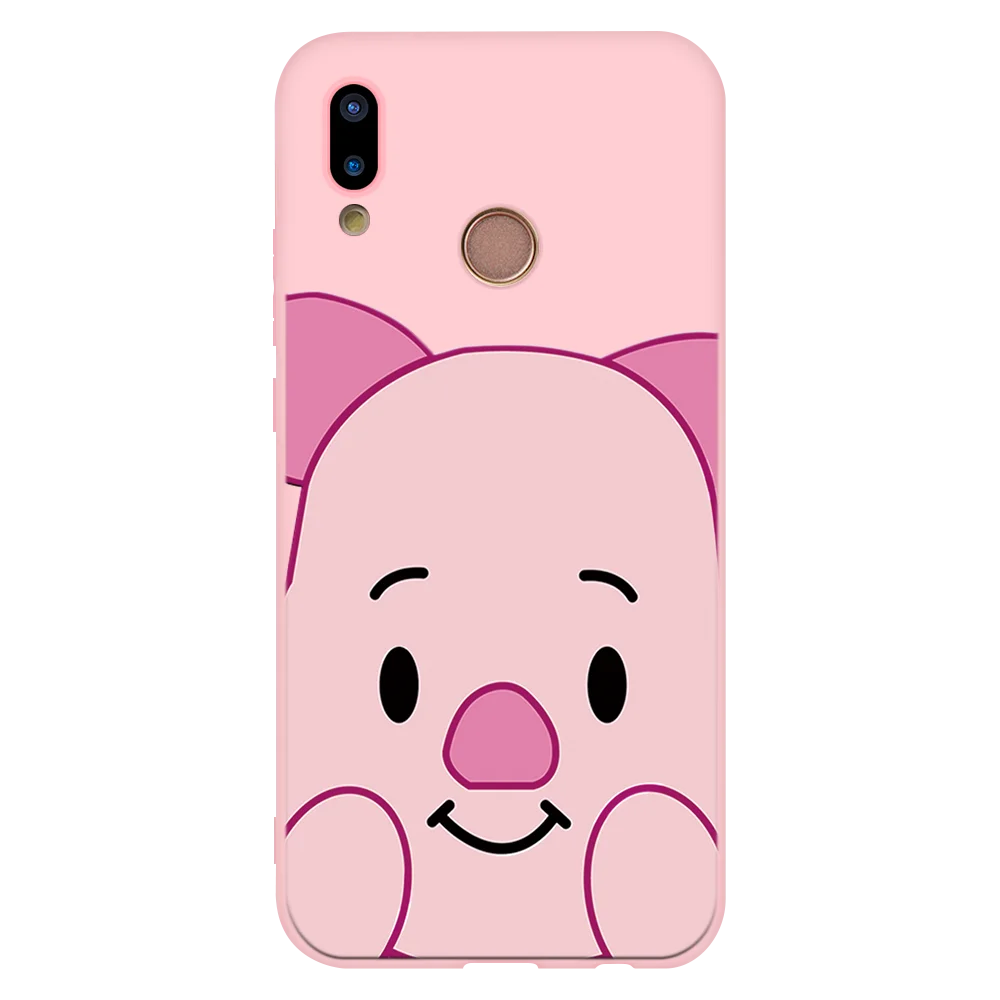 PJZHU Мягкий матовый розовый чехол для huawei P30 P8 P9 P10 P20 Pro Lite P Smart Y5 Y6 Y7 Prime Y6 Y9 Pro девочек чехол - Цвет: PJZHU