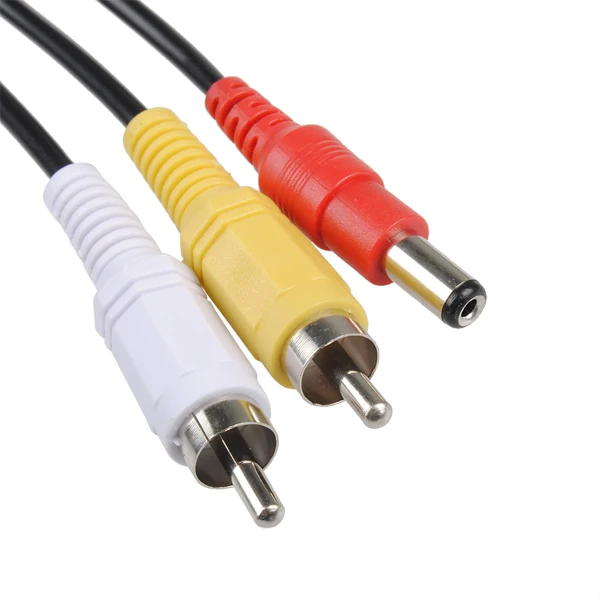 Новый Удлинительный кабель питания 2 RCA + DC для фото|Коробки передач и кабели| |