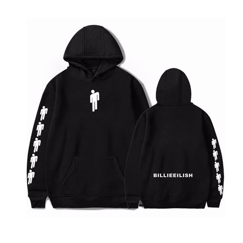 Новые мужские/wo мужские толстовки Billie Eilish танцевальный принт головной убор