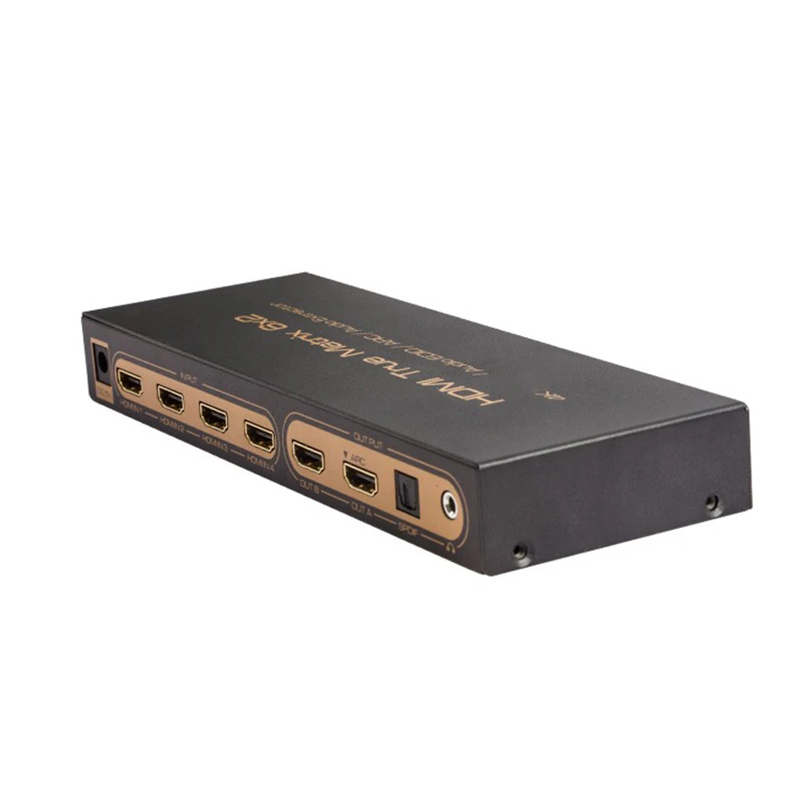 Новый HDMI матрица 6x2 Переключатель сплиттер PIP 4K 3D V1.4 с аудио EDID/ARC/аудио экстрактор